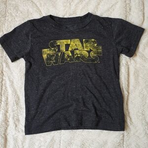 Star Wars Boys 4T Gray and Yellow Tee